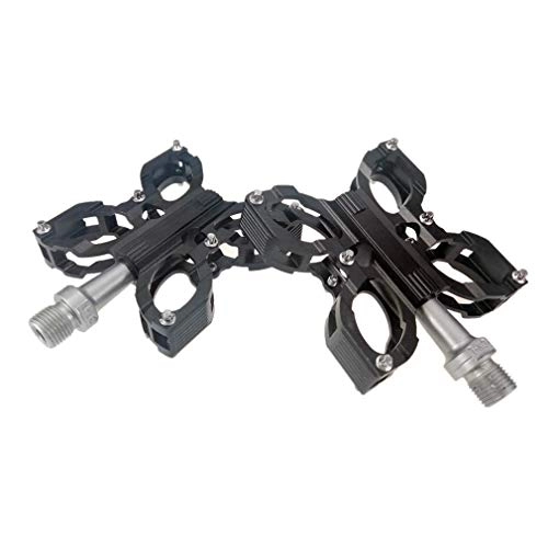 Mountain Bike Pedal : HJJGRASS Bicycle Anti-Skid Pedal Aluminum Alloy Butterfly Type Mountain Bike Riding Sports Bearing Pedals 7 Color Optional, D