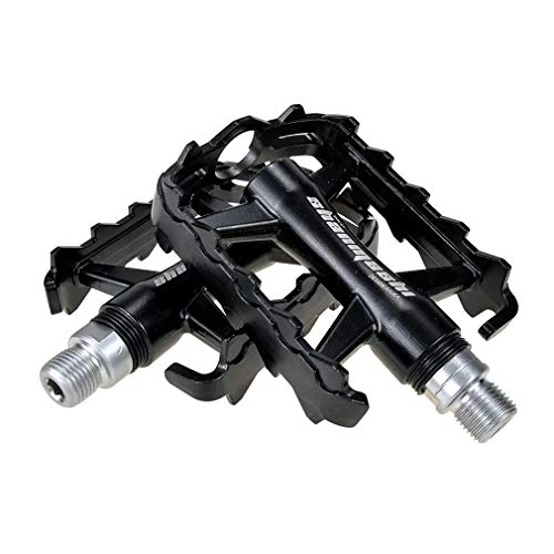 Mountain Bike Pedal : HJJGRASS Bicycle Pedals MTB Bike Pedal Platform Cycling Aluminium Alloy Outdoor Sports Mountain Pedal Bicycle Accessories, Black