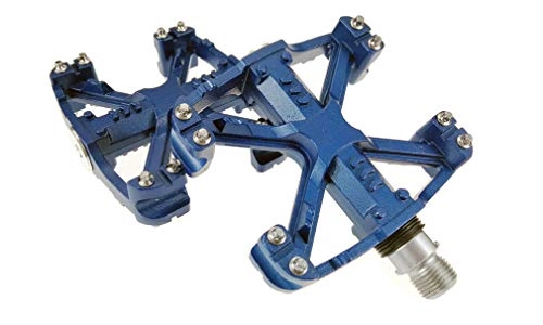 Mountain Bike Pedal : HJJGRASS MTB Pedal Mountain Bike Pedal Self-Locking Aluminum Alloy Pedal MTB Cycling SPD Bicycle Pedal Bicycle Accessories, BLUE
