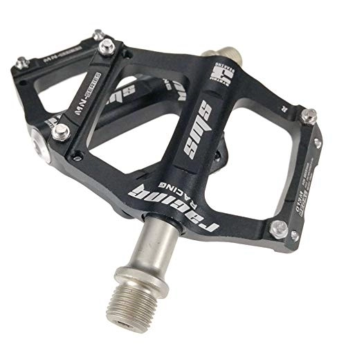 Mountain Bike Pedal : HKYMBM Mountain Bike Pedals, 3 Bearings Aluminum Alloy Body Cr-Mo Steel Shaft Universal Bicycle Pedal, a