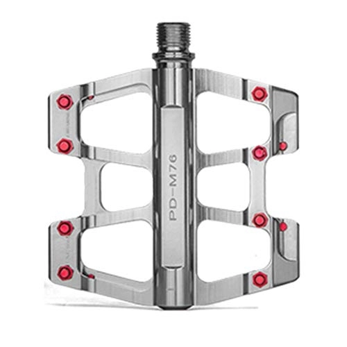 Mountain Bike Pedal : HKYMBM Mountain Bike Pedals, 3 Bearings Mirror Reflection Wear-Resistant Strong Hardness Aluminum Alloy Cycling Pedals, c