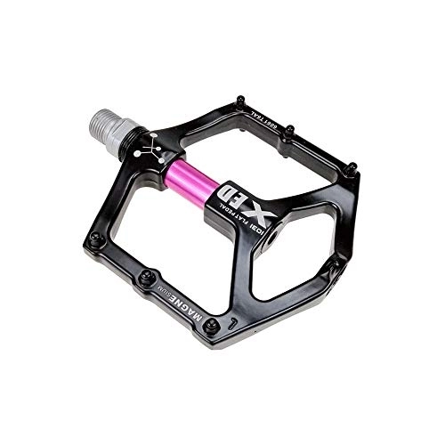 Mountain Bike Pedal : HLVU Bike Pedals Mountain Bike Pedals 1 Pair Aluminum Alloy Antiskid Durable Bike Pedals Surface For Road BMX MTB Bike 8 Colors (SMS-1031) MTB Pedal Bearing Pedals (Color : Pink)