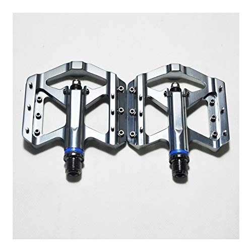 Mountain Bike Pedal : HLY Trading Bicycle Pedal Anti-slip Ultralight MTB Mountain Bike Pedal Sealed Bearing Pedals Bicycle Accessories Bike Replacement Parts (Color : Silver)