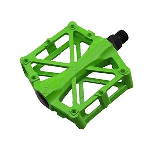 Mountain Bike Pedal : HNZZ Bike Pedal Bicycle Pedal On MTB Road Mountain Bike Light Weight Pedals Aluminum Alloy Cycling 3 Ball Bearing BMX Pedals Bicycle Accessories (Color : 1 Pair Green)