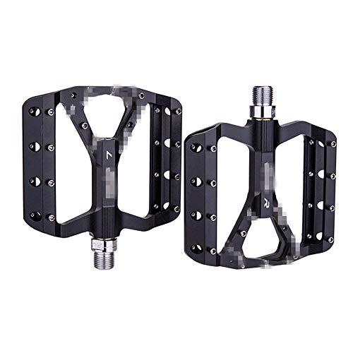 Mountain Bike Pedal : HO-TBO Bicycle PedalAluminum Alloy Ultra-lightweight Anti-slip Durable 1 Pair Bicycle Pedals Mountain Bike Pedals Bike AccessoriesSuitable For Various Bicycles (Size:Onesize; Color:Black)