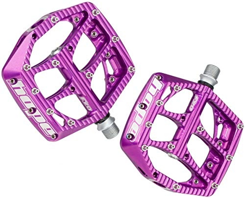 Mountain Bike Pedal : Hope F20 Flat MTB Pedals - Purple, 110mm x 102mm / Mountain Biking Bike Trail Off Road Pin Dirt Jump Enduro Cycling Cycle Downhill Sticky Grip Riding Ride Platform Pedal Part Component Accessories