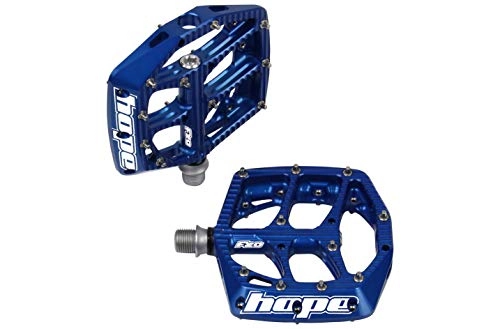 Mountain Bike Pedal : Hope F20 Flat Pedal Blue - Blue , 2014 T6 Aluminium alloy