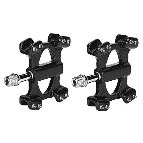 Mountain Bike Pedal : HOSIS Mountain Bike Pedal, Simple Design Super Lightweight Pedal Smoothly Rotation for Road Folding Cycling Accessory(3K bright light)