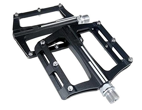 Mountain Bike Pedal : HPPSLT Bike Pedals Ultralight Durable Mountain Bike Pedal Cycling, Large and comfortable flat anti-skid pedals for mountain bikes-1