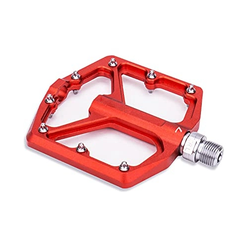 Mountain Bike Pedal : HSTG Bike Pedals, Mountain Bicycle Flat Pedals, Non-slip Aluminum Alloy Sealed Bearing Lightweight Platform Pedals, Cycling Equipment Accessories