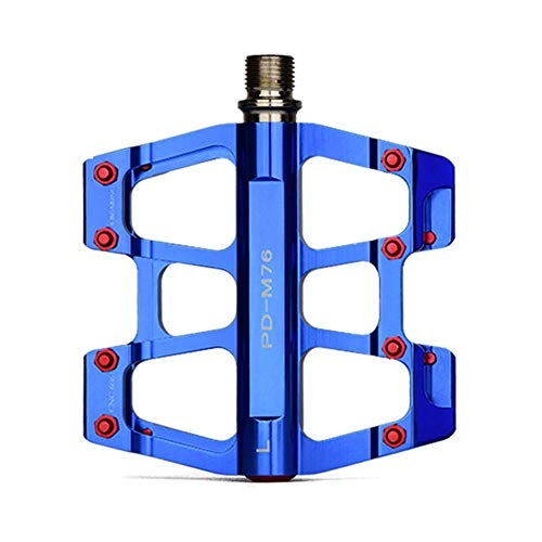 Mountain Bike Pedal : Huangwanru Pedals Mountain Bike Pedal Lightweight Aluminium Alloy Pedals for MTB Road Bicycle Non-Slip Durable Durable Pedals (Color : Blue)