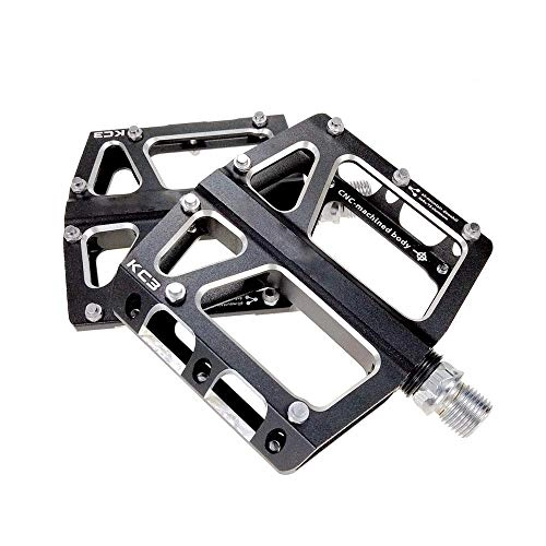 Mountain Bike Pedal : HUATINGRHPM Bike Pedals, Bicycle Pedal Bike Pedals Aluminum Sealed Bearings Trekking Pedals with Non-Slip for Mountain Bike - 9 / 16 Inch Axle Diameter