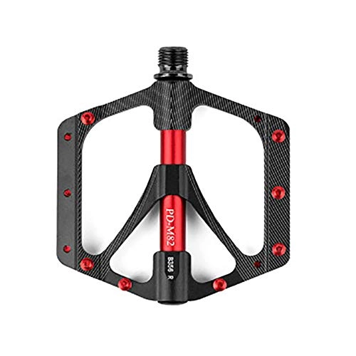 Mountain Bike Pedal : HUIGE Bicycle Pedals, Pedals Bike Mountain Bike Flat Pedals with Anti-slip Locking Spindle and Durable Fixed Gear