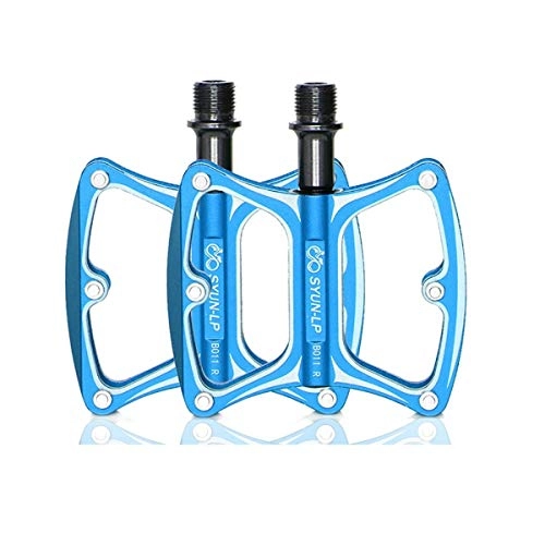 Mountain Bike Pedal : HUIJUNWENTI Bicycle Pedals Mountain Bike Bearings San Peilin Pedals Titanium And Aluminum Pedals Road Pedals Riding Equipment Bicycle Accessories Mountain Bike Pedals (Color : Blue)