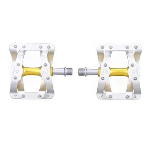 Mountain Bike Pedal : Huijunwenti Bike Pedals, Universal Mountain Bicycle Pedals Platform Cycling Ultra Sealed Bearing Aluminum Alloy Flat Pedals 9 / 16"- 3 Bearing Pedals The latest style, and durable