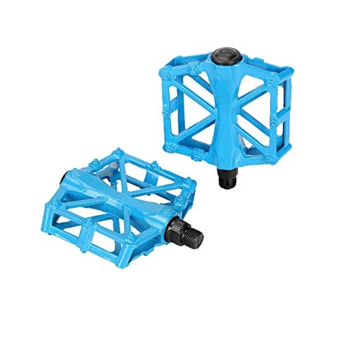 Mountain Bike Pedal : Huijunwenti Bike Pedals, Universal Mountain Bicycle Pedals Platform Cycling Ultra Sealed Bearing Aluminum Alloy Flat Pedals 9 / 16", Easy To Install The latest style, and durable