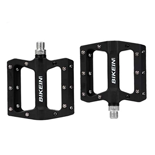 Mountain Bike Pedal : HUOGUOYIN Bicycle pedal 1 Pair Fit For Mountain Bike Pedals Bearings Anti-Skid Bicycle Flat Pedals Fit For MTB Sports Ultralight Bicycle Accessories (Color : Black Nylon Fiber)