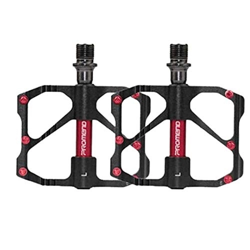 Mountain Bike Pedal : HUOGUOYIN Bicycle pedal Fit For Mountain Bike Pedals Road Bike Pedals 3 Bearings Bicycle Accessories Cycling Parts Ultralight Riding MTB One Pair (Color : Black For Road Bike)