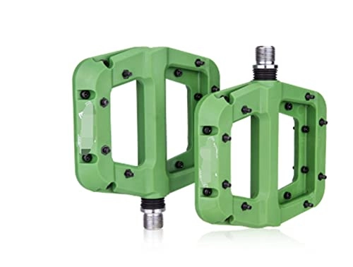Mountain Bike Pedal : HYE XINGSTOR LXB177 Aluminum Alloy Bicycle Pedal Cycling Pedal Mountain Bike Pedal Durable Foot Pedal Non-slip pedal Accessories (Color : Type 5 Green)