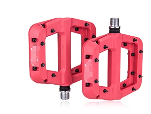 Mountain Bike Pedal : HYE XINGSTOR LXB177 Aluminum Alloy Bicycle Pedal Cycling Pedal Mountain Bike Pedal Durable Foot Pedal Non-slip pedal Accessories (Color : Type 5 Red)