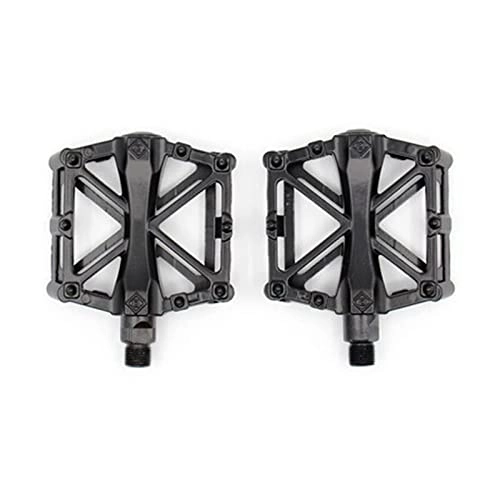 Mountain Bike Pedal : HYE XINGSTOR New Ultralight Double Ball Aluminum Alloy Sealed Widen Mountain Bike Pedal Accessories Anti-slip Bicycle Pedals Bicycle Parts. (Color : EXWWWBWQ-1)