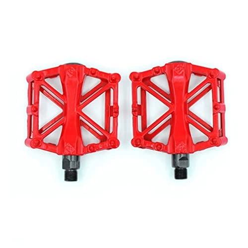 Mountain Bike Pedal : HYE XINGSTOR New Ultralight Double Ball Aluminum Alloy Sealed Widen Mountain Bike Pedal Accessories Anti-slip Bicycle Pedals Bicycle Parts. (Color : EXWWWBWQ-3)
