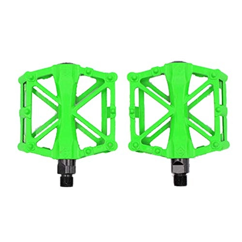 Mountain Bike Pedal : HYHY 1PCS Mountain Bike Pedal Aluminum Alloy Bicycle Pedal Bicycle Platform Flat Pedal 4color optional