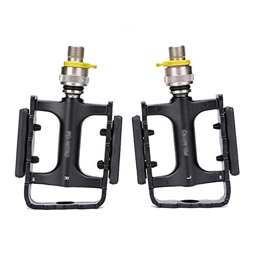 Mountain Bike Pedal : HYHY Ultra-light Anti-slip Teeth Bicycle Pedals Aluminum Alloy Mountain Road Bike Pedal Quick Release Pedal Bike Pedal