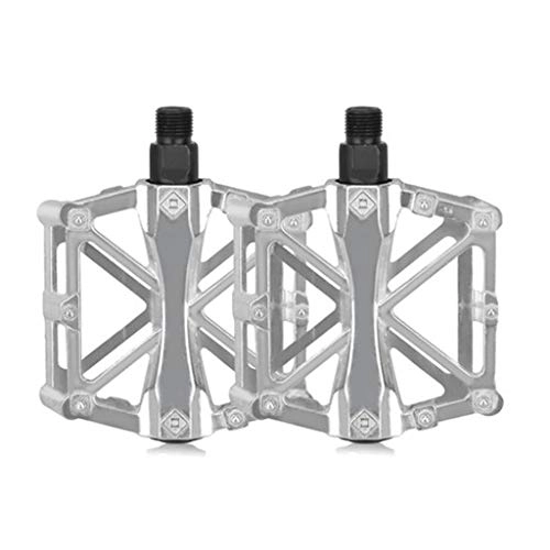 Mountain Bike Pedal : HYYSH Mountain Bike Pedals Aluminum Alloy Universal Road Bike Pedal Bicycle Equipment Bearing Accessoriessilver