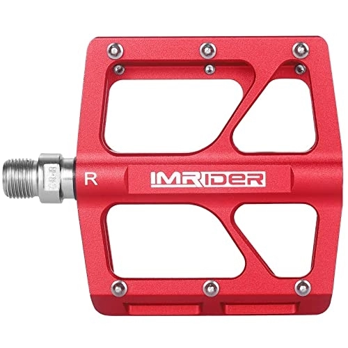 Mountain Bike Pedal : Imrider Mountain Bike Pedals MTB Pedals Bicycle Flat Pedals Aluminum 9 / 16" Sealed Bearing Lightweight Platform for MTB BMX Road Bicycle