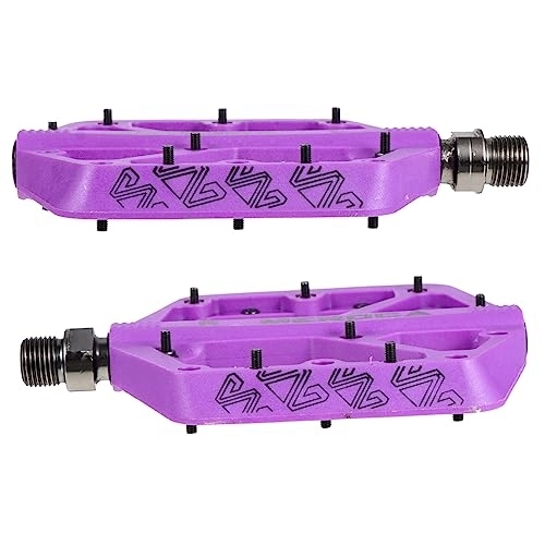 Mountain Bike Pedal : INOOMP 1 Pair Bicycle Pedal Road Bike Pedals Bearing Treadle Bike Pedals& Cleats Parts Cycling Treadle Travel Accesories Mountain Road Pedal Universal Child Purple Steel Shaft Bicycle Car