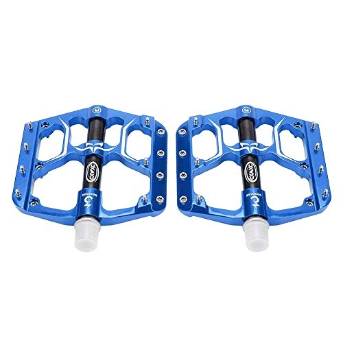 Mountain Bike Pedal : Jadeshay Bike Pedal Lightweight Aluminium Alloy Bearing Pedals for Bicycle(Blue)