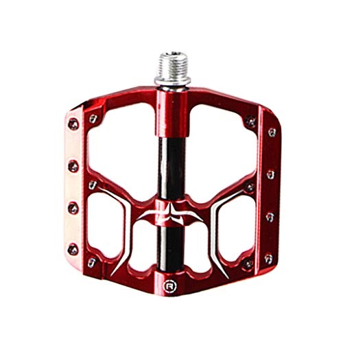 Mountain Bike Pedal : JERKKY Bicycle Pedals For Bicycle Waterproof Bike Clip MTB Riding Pedals Bicycle Riding pedal Labor-saving Nut seal and Dustproof Red