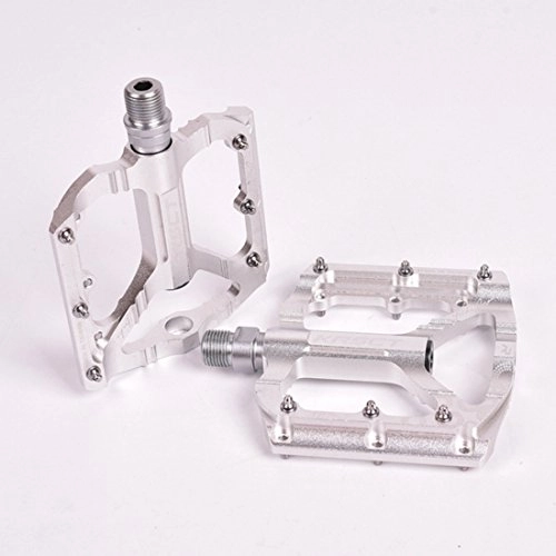 Mountain Bike Pedal : JESSIEKERVIN YY3 Bicycle Pedal Mountain Bike Pedal Pedals Bearings Pedal Bike Accessories (Color : Silver)