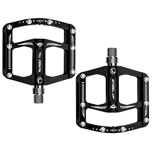Mountain Bike Pedal : Jevogh Bicycle Pedals MTB Road Bike Cycling Pedals Anti-Slip 9 / 16 Inch Aluminium Alloy Standard Size as All Pedals
