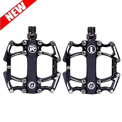 Mountain Bike Pedal : JHDUID MTB Pedals Bike Pedals Anti-Skid Durable 9 / 16" Platform Bicycle Cycling Pedals for Mountain and Road aluminum Pedal for Mountain and Road Unisex's