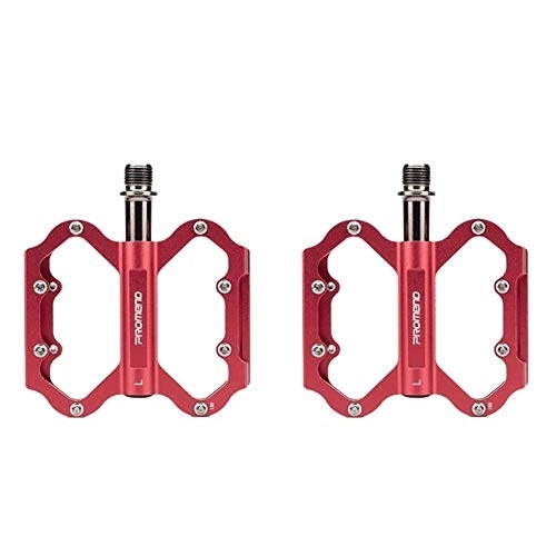 Mountain Bike Pedal : JHYS Anti-Slip Durable Bicycle Pedals, 3 Bearings Bicycle Pedals Mountain Bike Pedales Anti-slip Ultralight Sealed Pedals Cyciling Accessories 1 pair (Red)