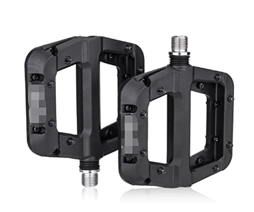 Mountain Bike Pedal : JINGHUI PENGSTOR Bike Pedal Nylon 2 Bearing Composite 9 / 16 Mountain Bike Pedals High-Strength Non-Slip Bicycle Pedals Surface For Road BMX MT (Color : DBAXCXDC-BLACK)