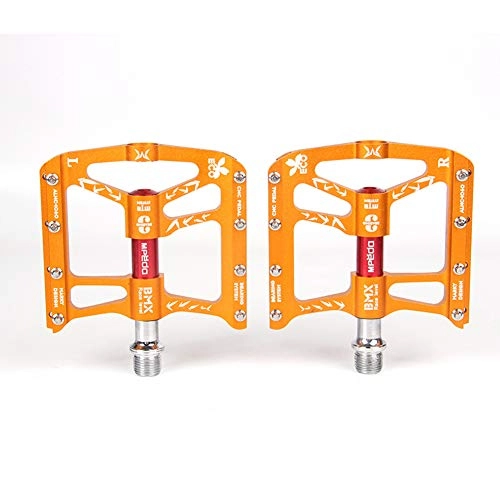 Mountain Bike Pedal : JINGJIE Mountain Bike Pedal, Bike Pedals Sealed Bearing Bicycle Pedals for BMX Road MTB Bicycle, Yellow