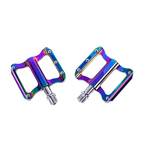 Mountain Bike Pedal : JINSP Bicycle pedals, A pair of bicycle pedals, mountain bike pedals, ultra-light alloy bearings, bicycle pedal accessories road bicycle pedals.