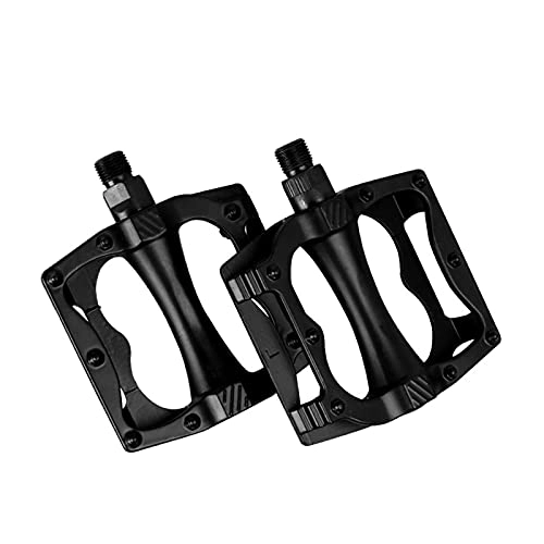 Mountain Bike Pedal : JINSP Bicycle pedals, A pair of mountain bike pedals aluminum alloy universal dual-bearing bicycle accessories road bicycle pedals.