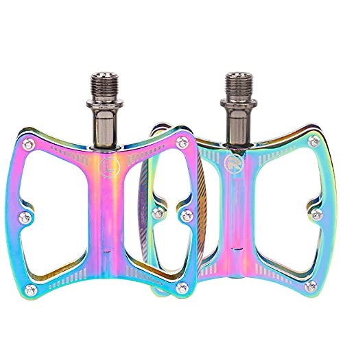 Mountain Bike Pedal : JKGHK Bicycle Pedal Aluminum Alloy Material Bicycle Universal Color Pedal High Strength Suitable for Mountain Bike Road Bike