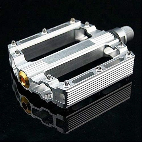 Mountain Bike Pedal : Joycaling Bicycle Pedal Bearing Aluminum Alloy Bicycle Bike Pedals Light Weight For Mountain Bike (Size:91 * 80 * 18mm; Color:Silver)