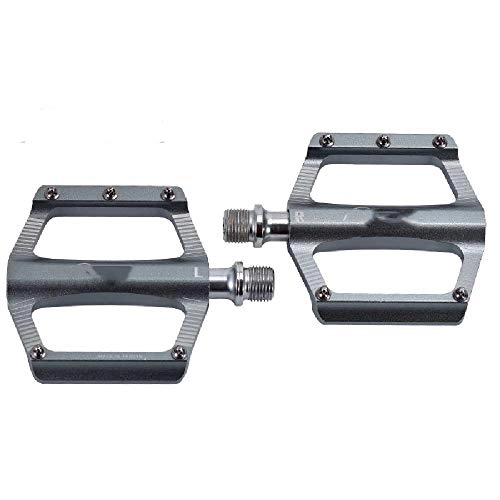 Mountain Bike Pedal : JTDD Bicycle Pedals, Bicycle Pedals, with Seals, Non-slip and Durable, Used for Mountain Bikes, Road Bikes, and Hiking Bikes Titanium color / pair