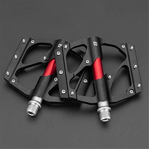 Mountain Bike Pedal : Jtoony Bicycle Pedals Bicycle Pedals Aluminum Alloy Non-slip MTB Road Bike High Speed Bearing Hollow-carved Dustproof Pedal Bike Accessories Bike Pedals (Size:110 * 95 * 17mm; Color:Black)