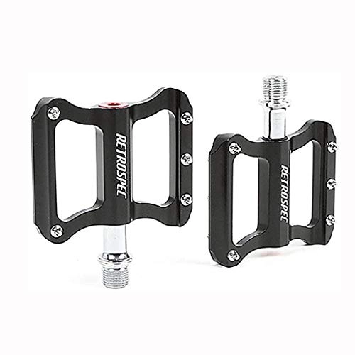 Mountain Bike Pedal : JTSYUXN Mountain Bike Pedals Aluminium Alloy MTB Pedals Bicycle Flat Pedals with 12 Anti-skid Pins, Universal Road Bike Pedals for Road Mountain BMX MTB Bike