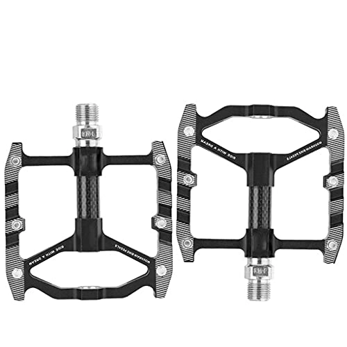 Mountain Bike Pedal : JXS Mountain Bike Aluminum Alloy Pedals, Waterproof And Sealed High-Speed Bearings, Surface Anodized, Universal Bicycle Accessories