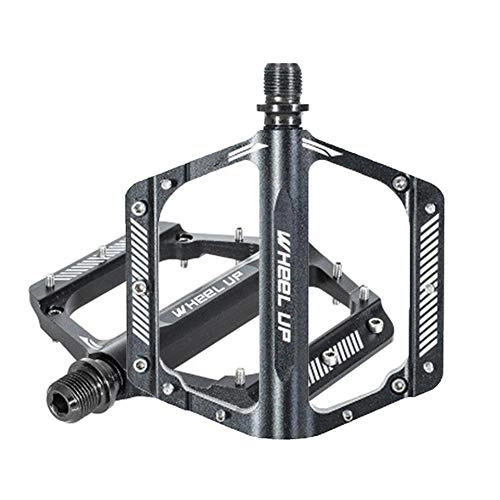 Mountain Bike Pedal : JYCDD Bike Pedals Bicycle Flat Pedal Aluminum Alloy with Sealed Bearing CNC Machined Cr-Mo for Road Mountain BMX MTB Bikes