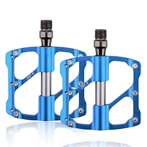 Mountain Bike Pedal : kaige Aluminum Alloy Mountain Bike Pedals Axle 9 / 16 3 Bearing Platform Pedals Flat Sealed Ever Lubricate Bearing for Road BMX MTB Bicycle Cycling WKY
