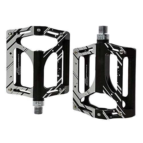 Mountain Bike Pedal : kaige Mountain Bike Bearing Pedals 9 / 16 inch Spindle Aluminum Alloy Flat Platform for BMX MTB Road Bicycle WKY